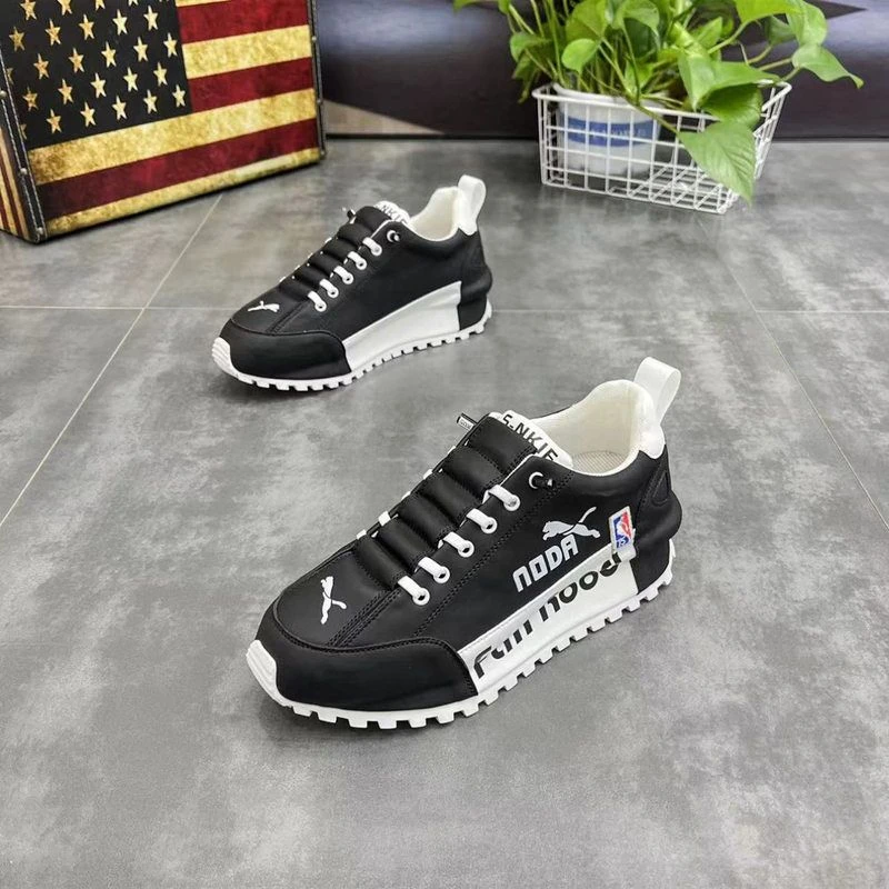 dqvo2025新款百搭男士休闲鞋小众时尚拼接小男士手工车缝线内增高