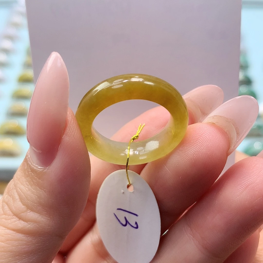 未镶嵌戒指翡翠13圈