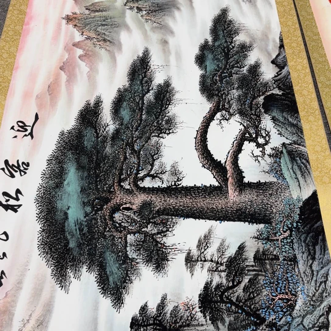 国画QC原创横山水作品！带证书！限购一单