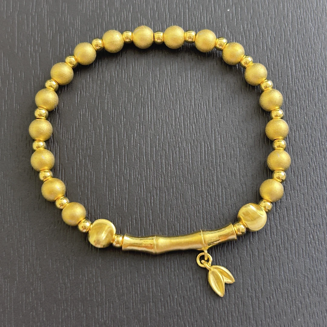 925银手链 【店长专享】925银磨砂竹节手链SL440