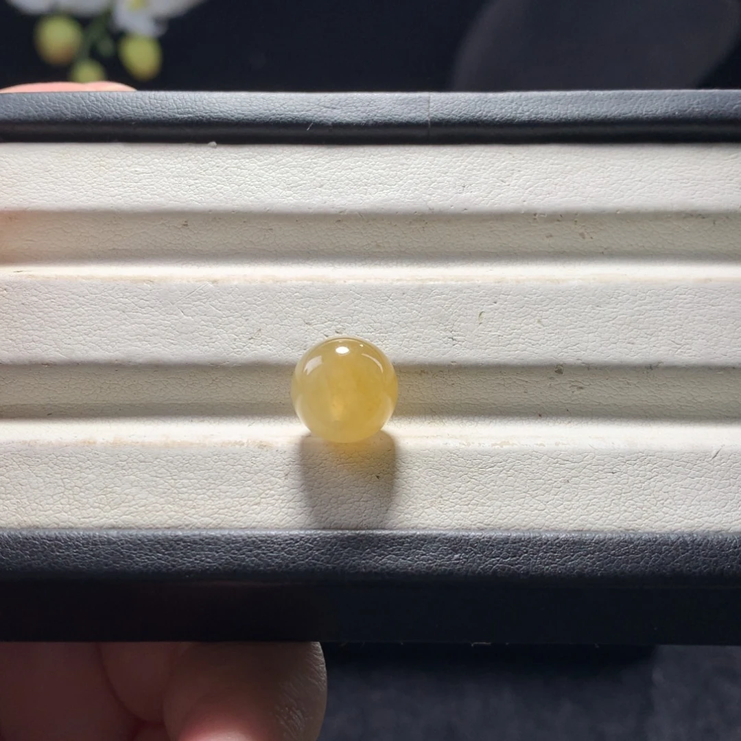 翡翠未镶嵌手链卡11西柚黄