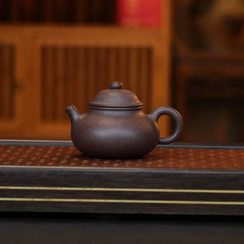 CZP粗砂天青[容天250CC]原矿手工紫砂壶