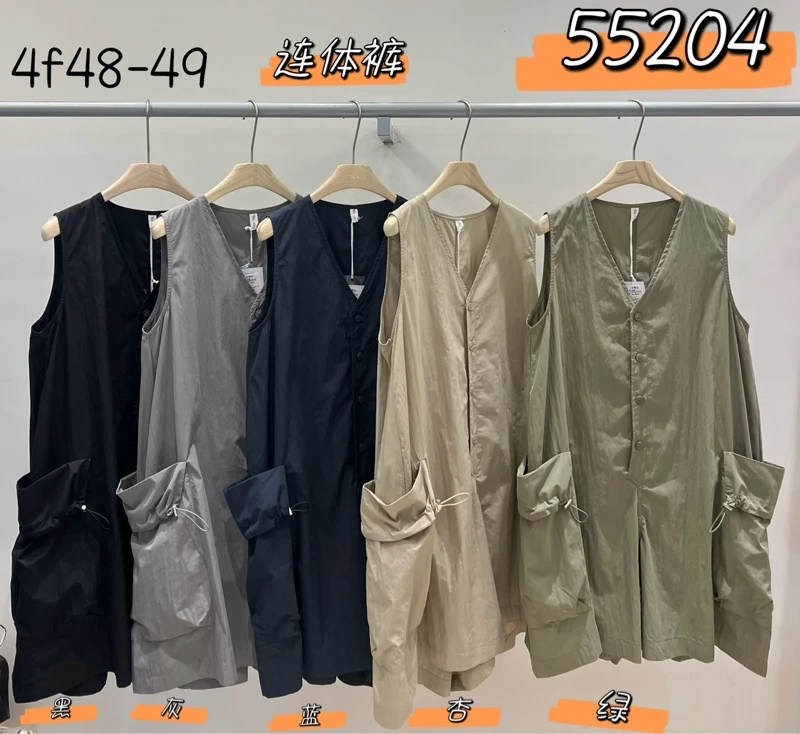 叨叨推荐款 We#55204#大口袋背心连体裤 FL