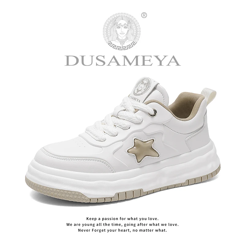 DUSAMEYA/杜莎米娅男士轻奢时尚百搭休闲鞋春季透气运动鞋D6689