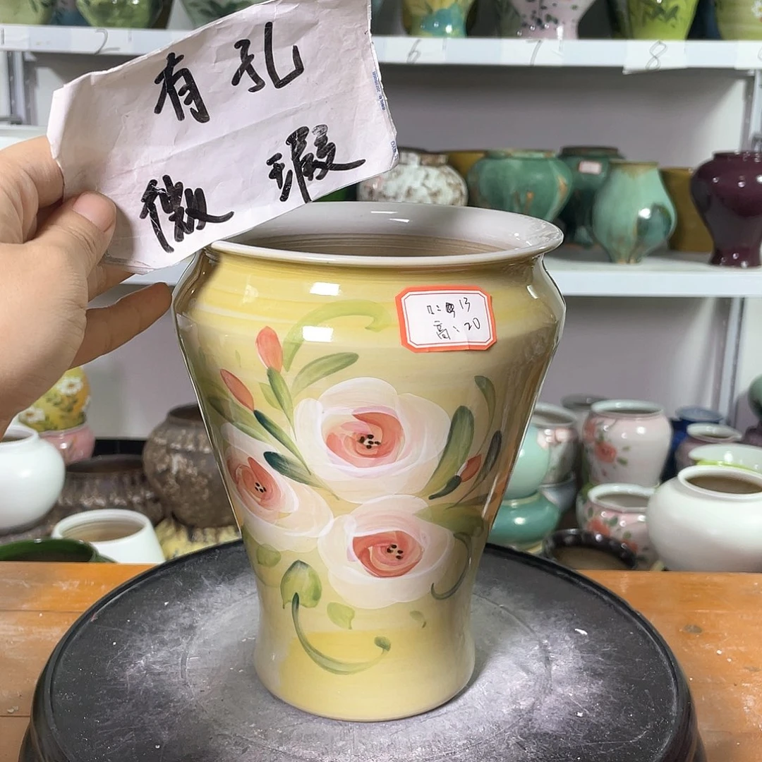 景德镇陶瓷花盆微瑕159