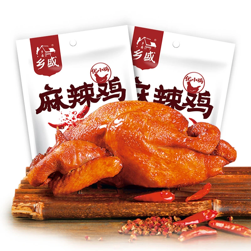 【乡盛】麻辣鸡450g*2只 追剧出游即食零食db