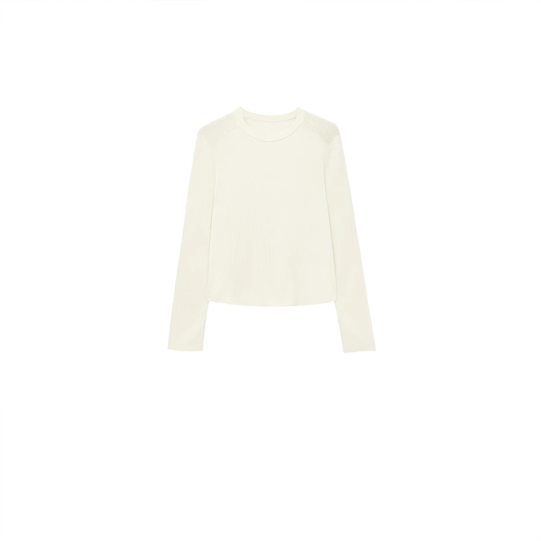 【亚楠本楠】白云衫◆加厚重磅扬子纱精纺羊毛极细140S针织衫8161