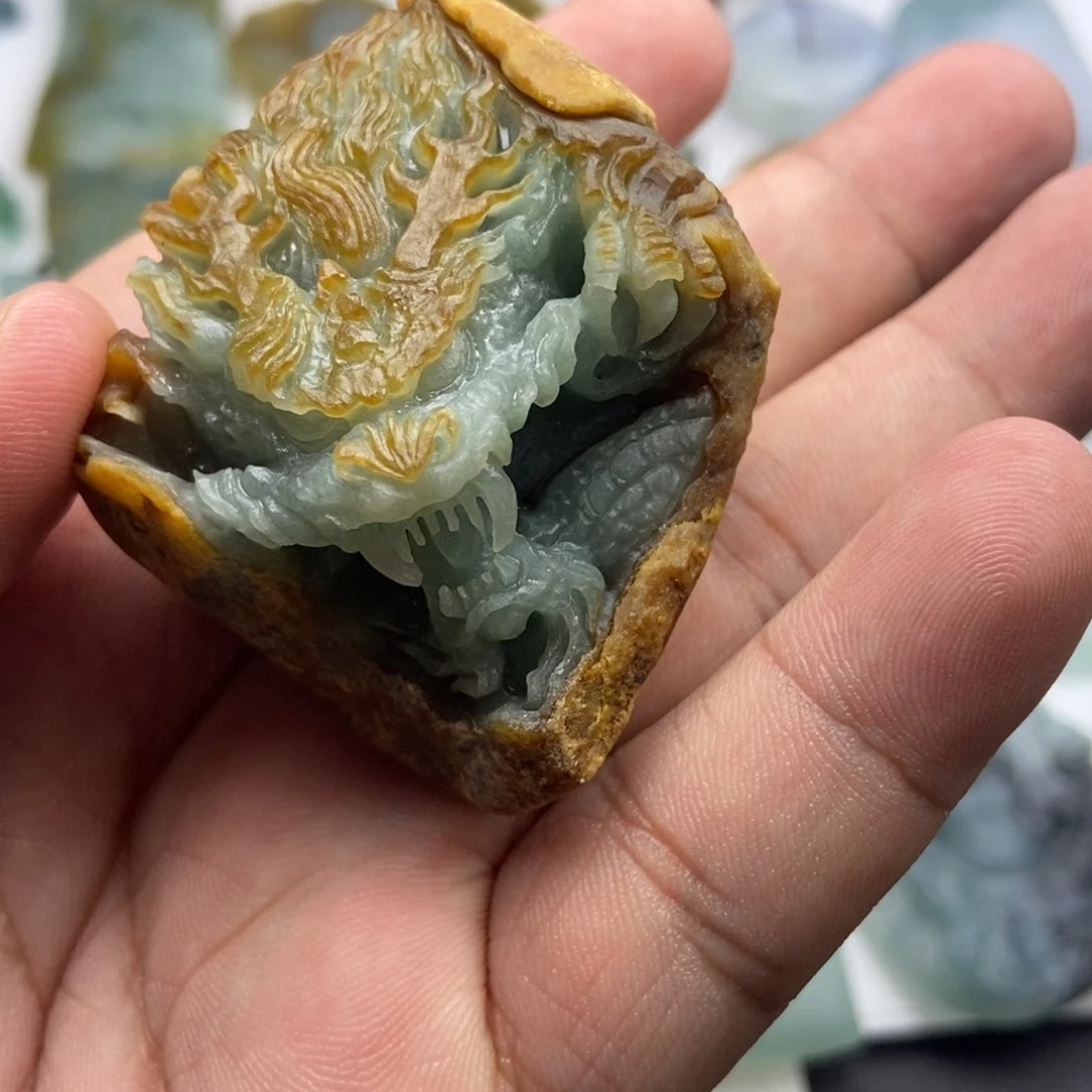 未镶嵌定制翡翠C**7龙