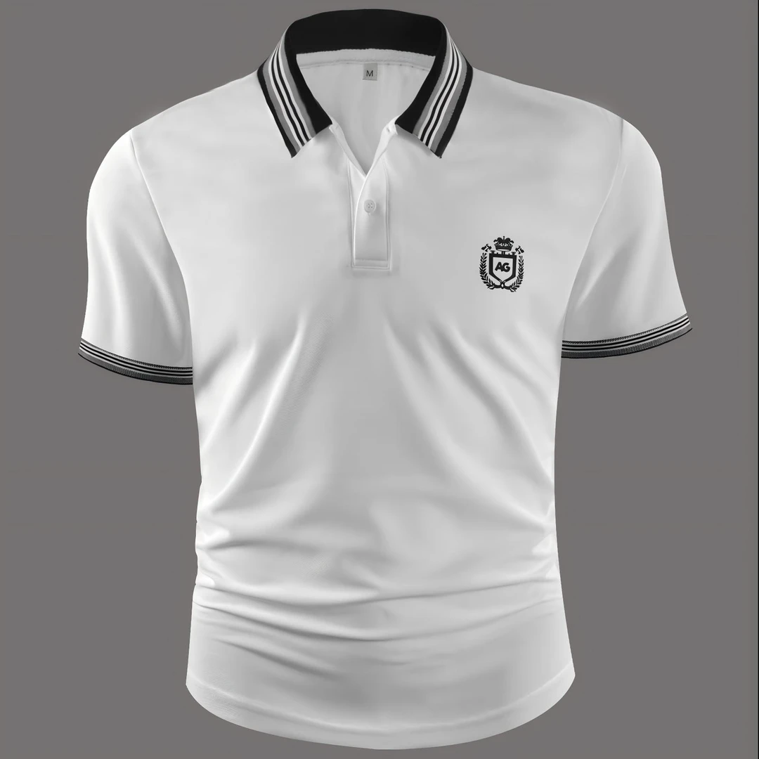 专柜折扣处理库存捡漏Polo轻奢夏季高品质男装翻领上衣2