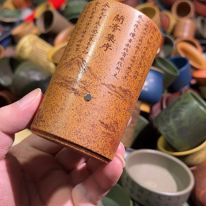 紫砂茶杯全手工紫砂主人杯