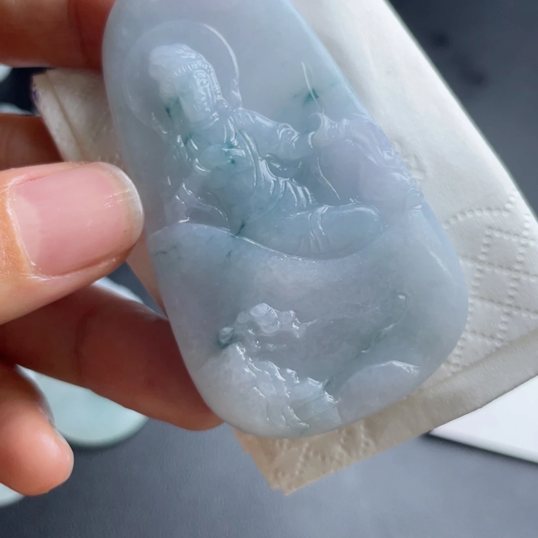 定制翡翠未镶嵌翡翠吊坠