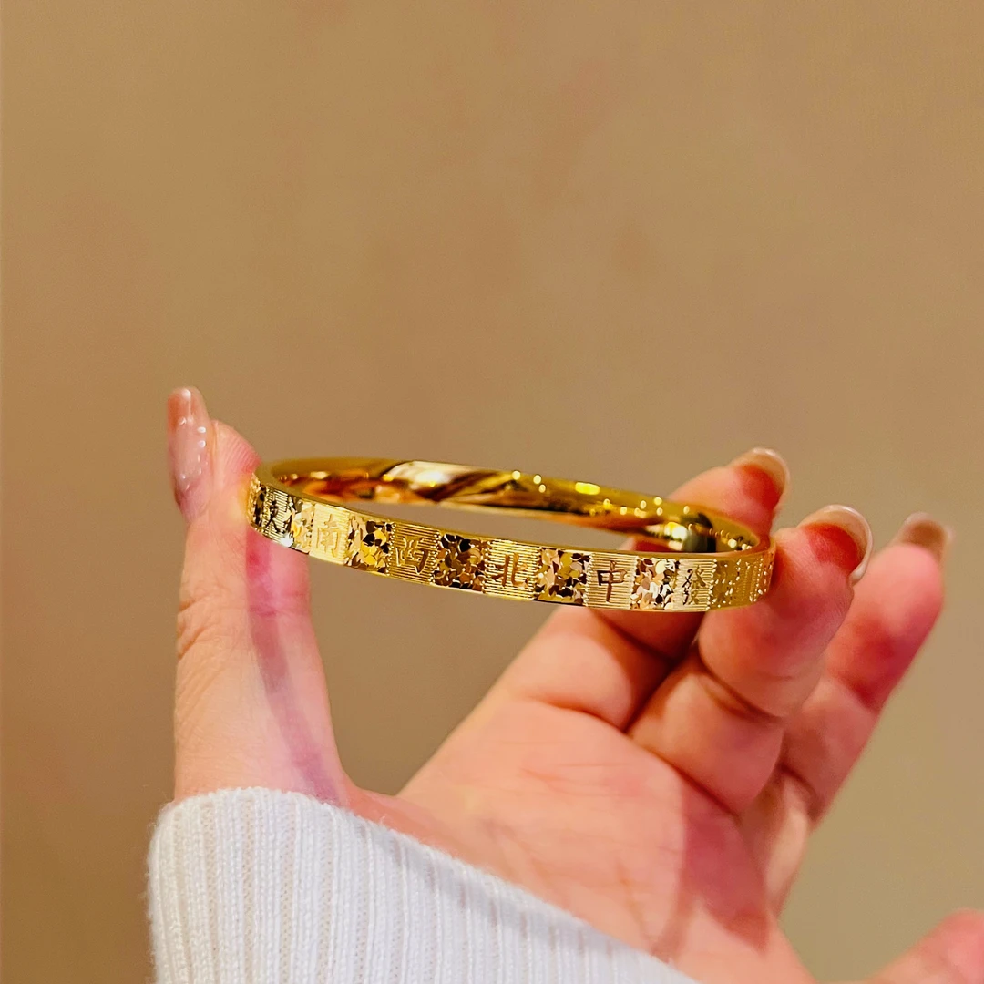 铜合金手镯 小方糖麻将手镯镯子十三幺手镯闭口轻奢新中式国风