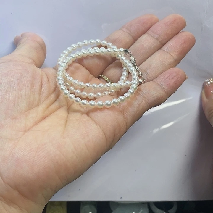 未镶嵌颈饰淡水珍珠天然淡水珍珠小米珠