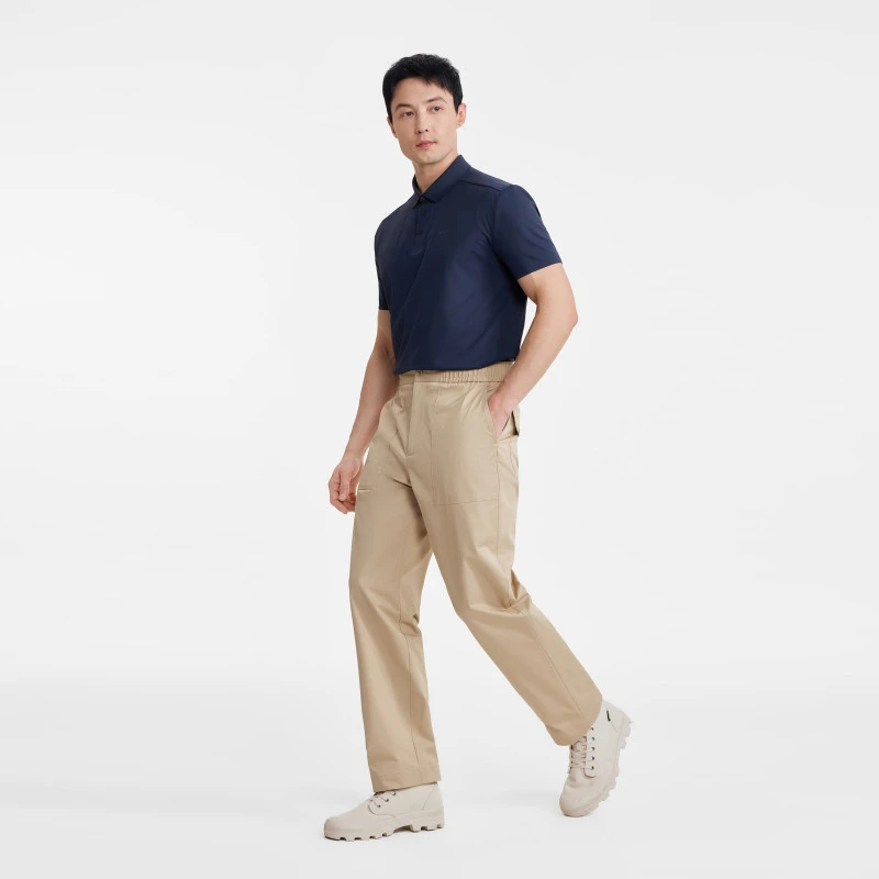 AIGLE艾高夏季户外休闲DFT速干吸湿排汗直筒长裤男士AG81