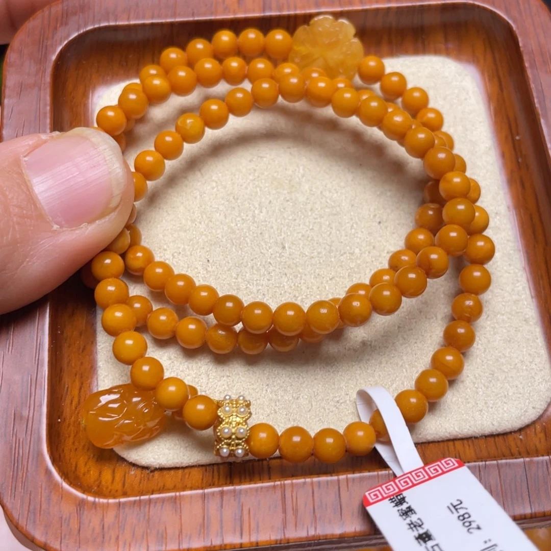 蜜蜡手链未镶嵌手串