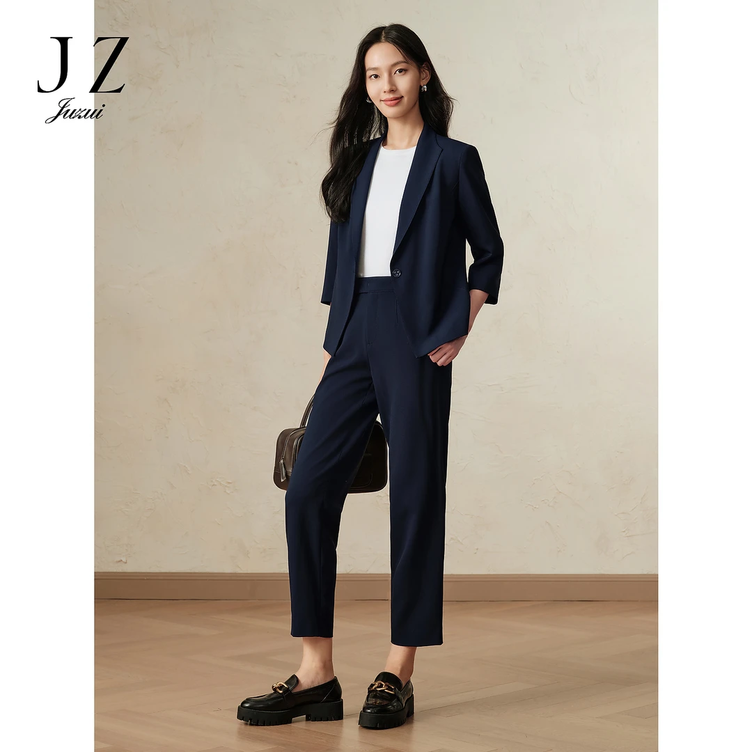 【羊羊专属】商场同款JZ玖姿JLFQ11102职场OL通勤风休闲裤女秋