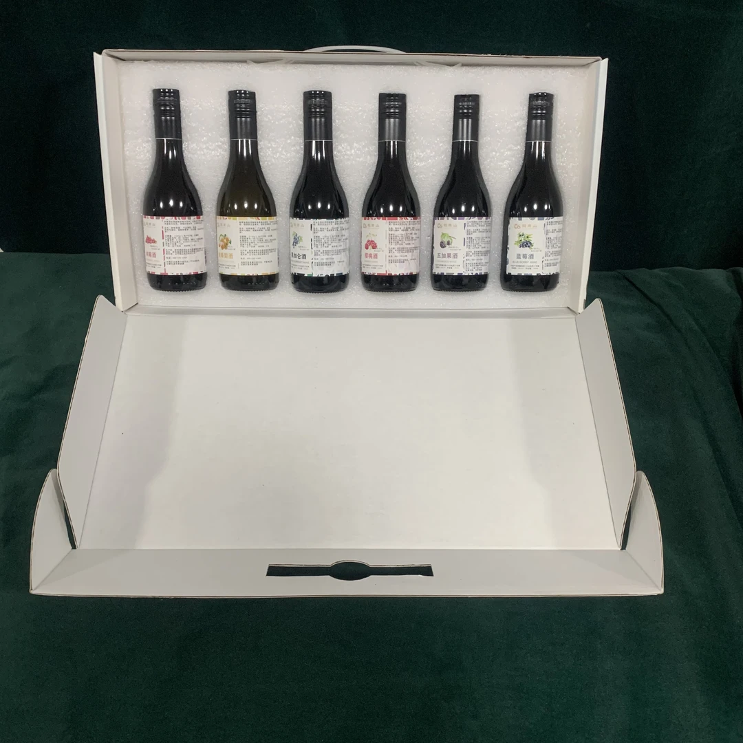 龙岗山6个口味小果酒6度180ml