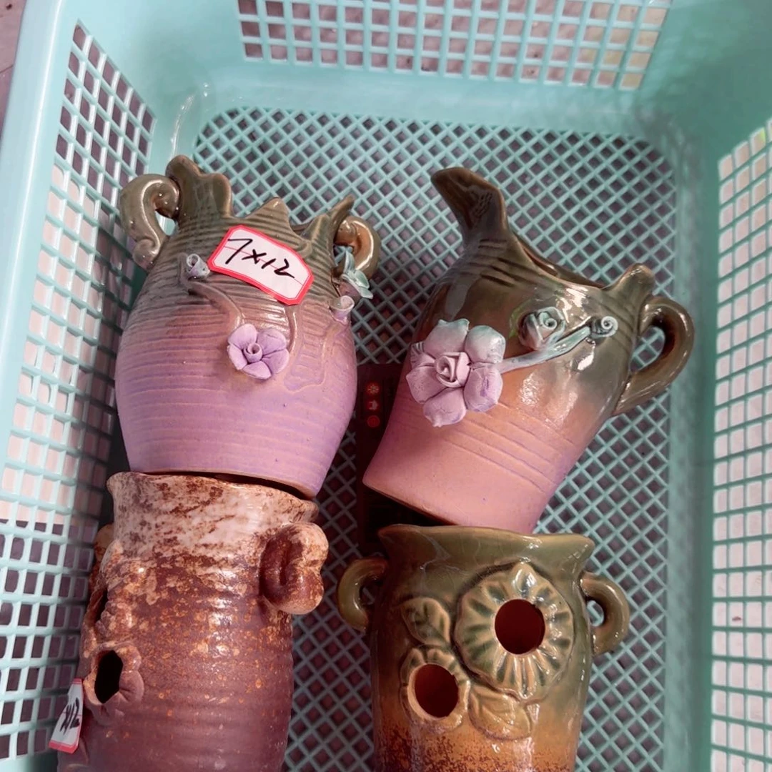 紫砂花盆粗陶盆醋