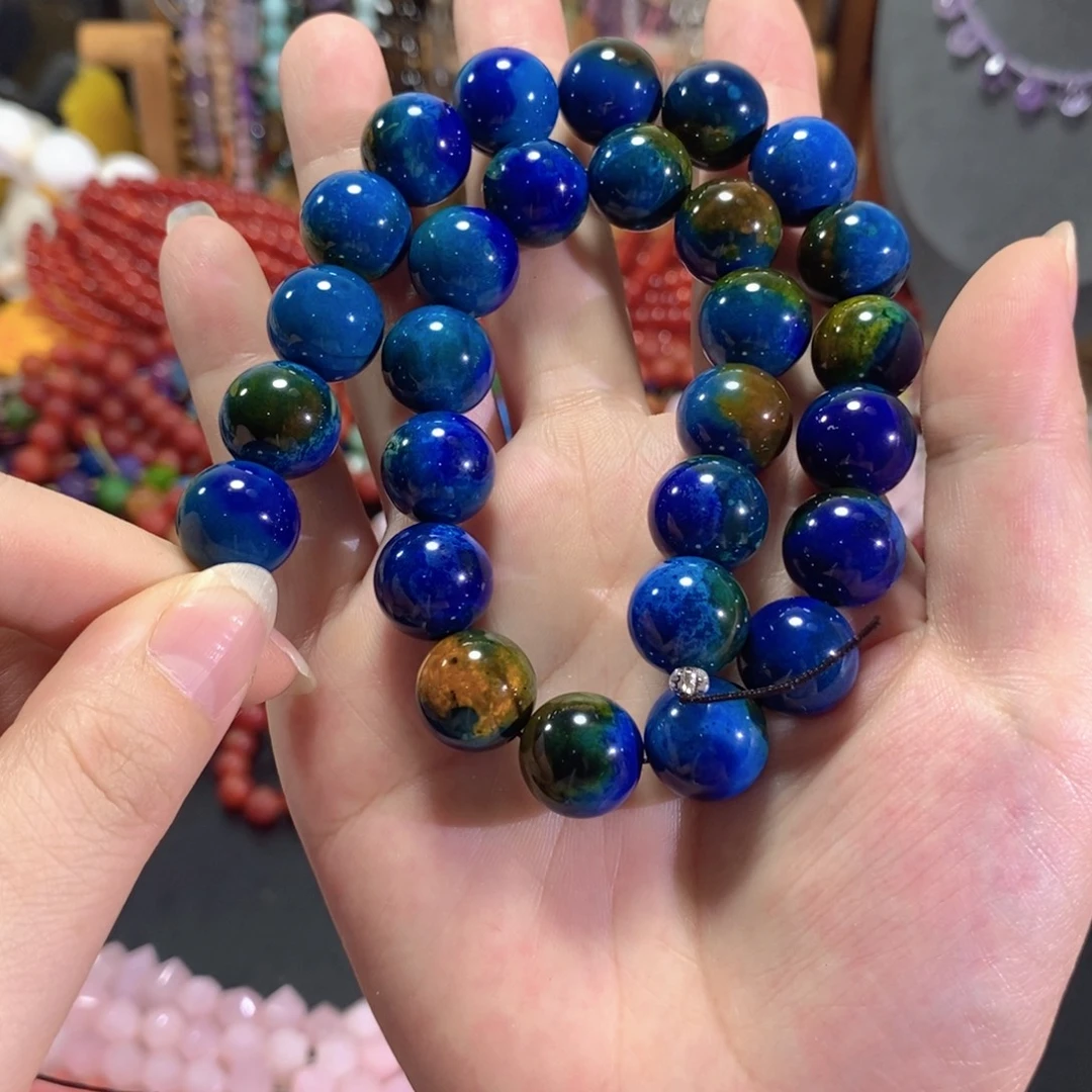 未镶嵌玛瑙/玉髓珠宝半成品地球玛瑙一条卡14mm