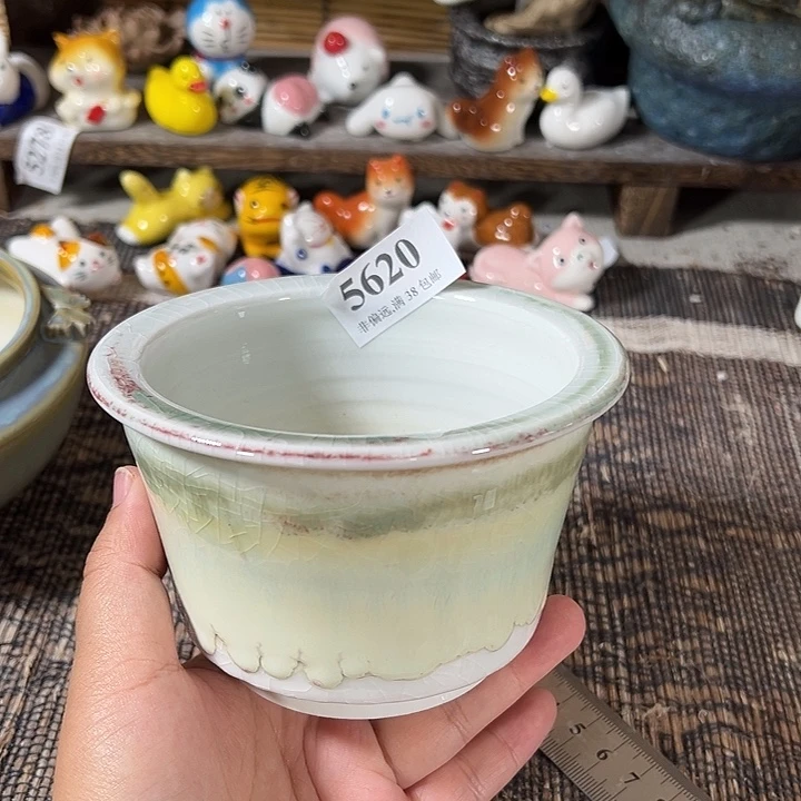 口10 手工花盆满30包邮