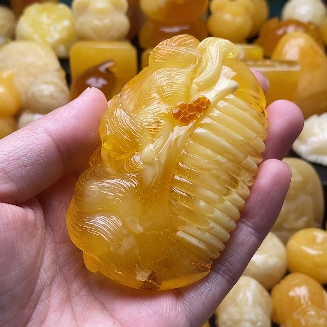 琥珀颈饰未镶嵌琥珀蜜蜡吊坠