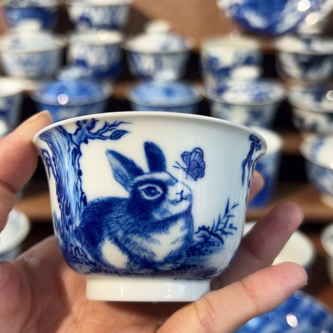 泥藝瓷梦兔子杯杯