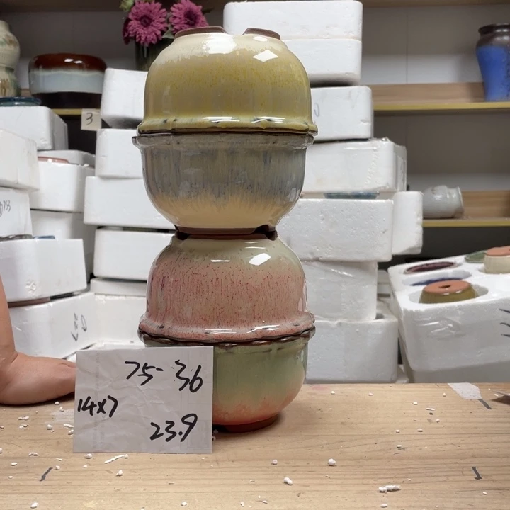 紫砂花盆多肉花盆微瑕36