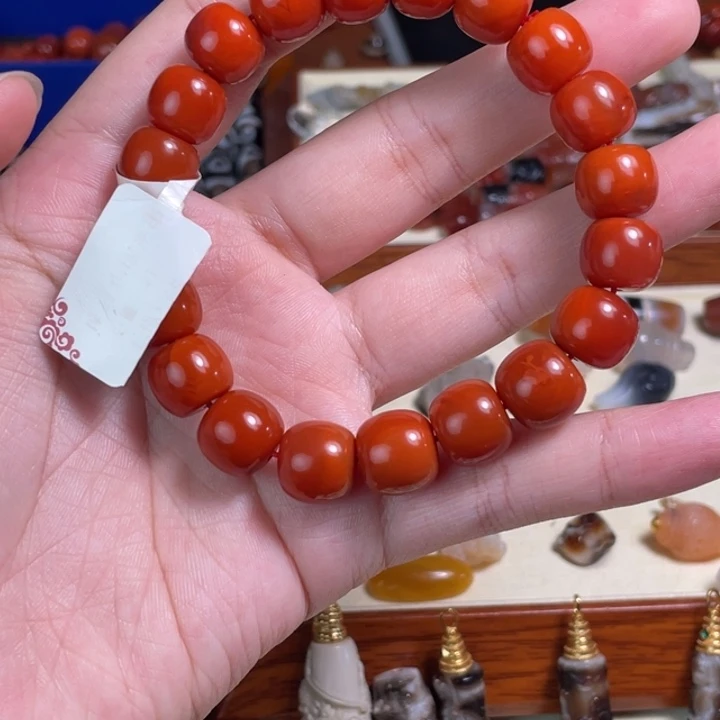 南红玛瑙未镶嵌颈饰37卡11