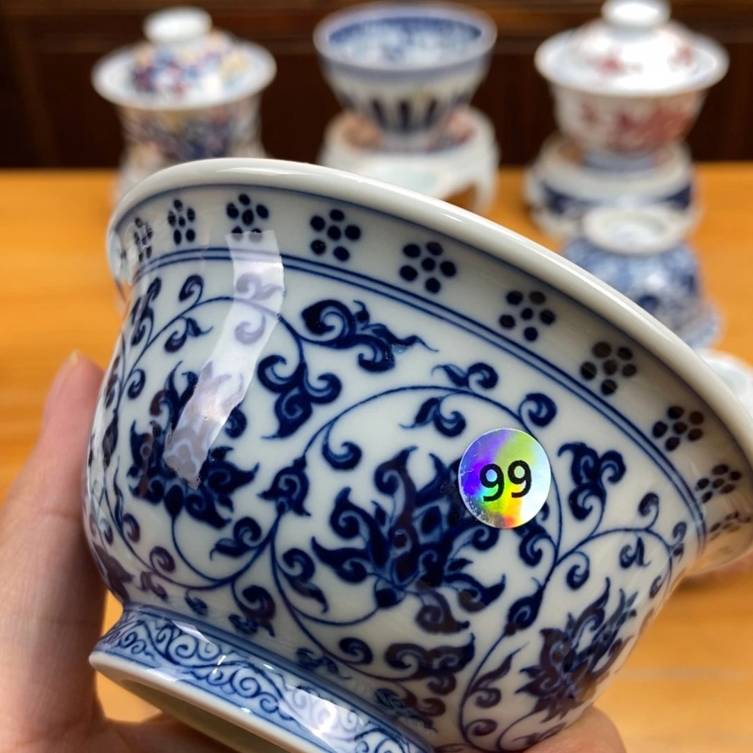 手绘现代茶具非古董