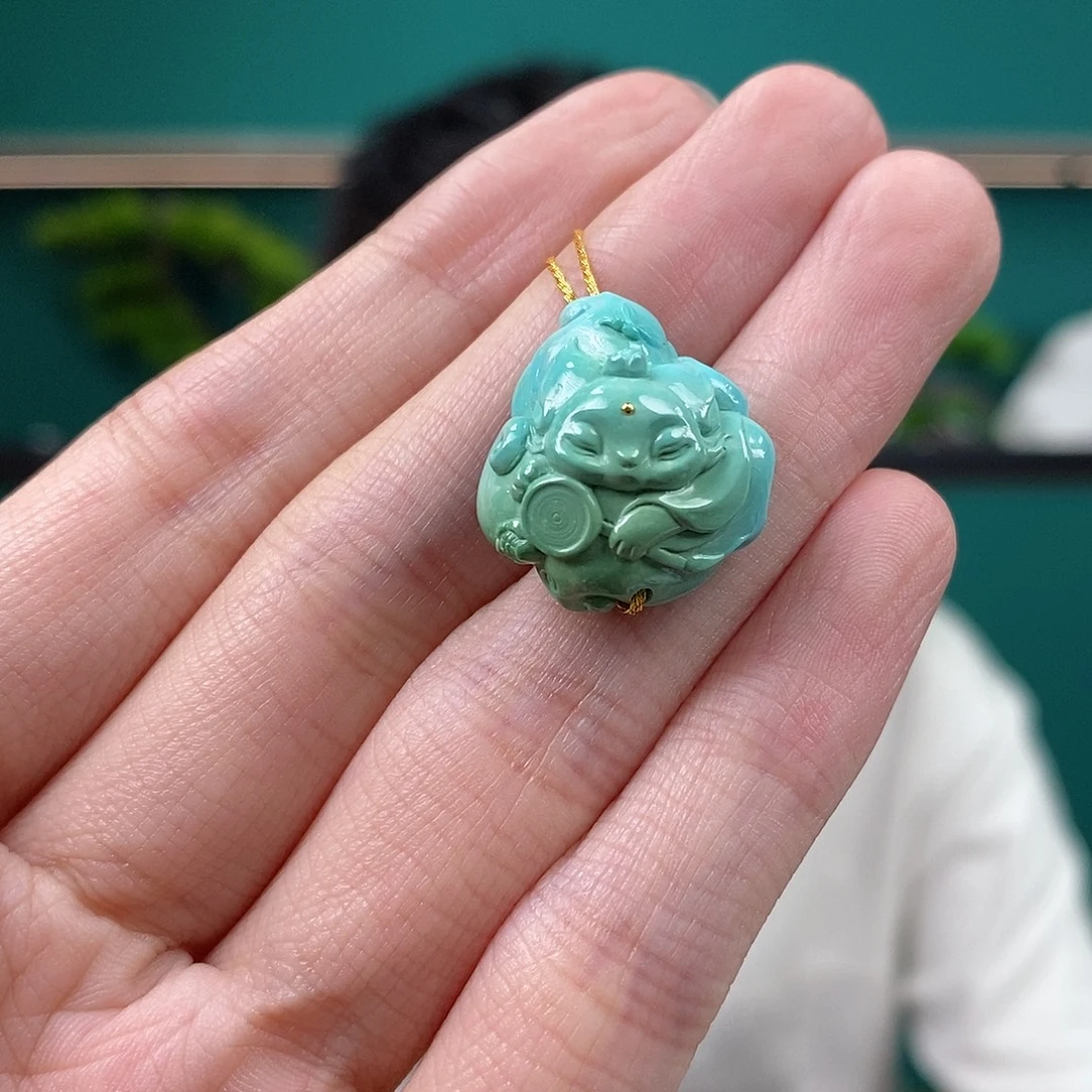 未镶嵌绿松石珠宝奇石