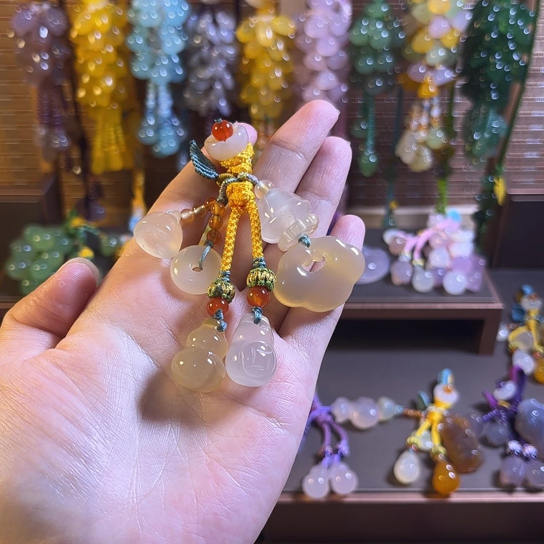 玛瑙/玉髓未镶嵌车挂