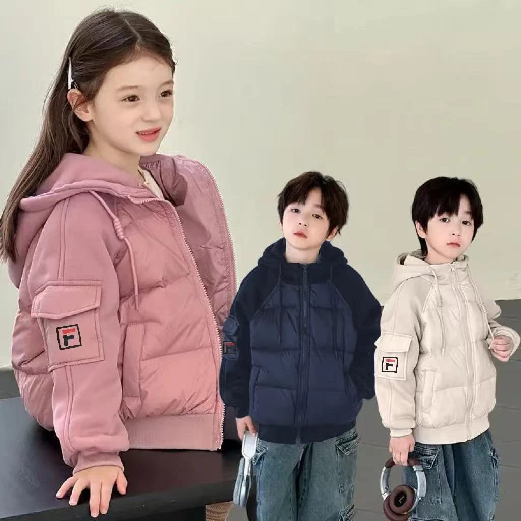 【秋冬连帽棉服】中大童百搭男女童洋气儿童秋冬时尚宽松保暖棉服