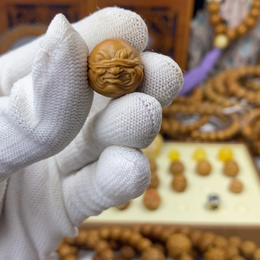 猴头核桃手串素单颗