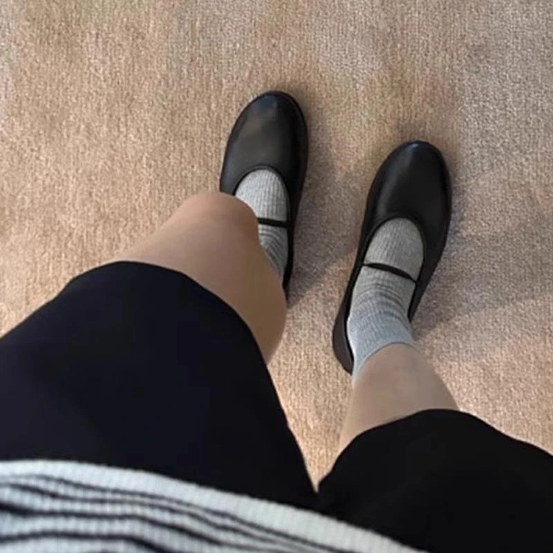 【澳门专柜正品】2025夏季新款芭蕾舞平底单鞋奶奶鞋圆头简约浅口一