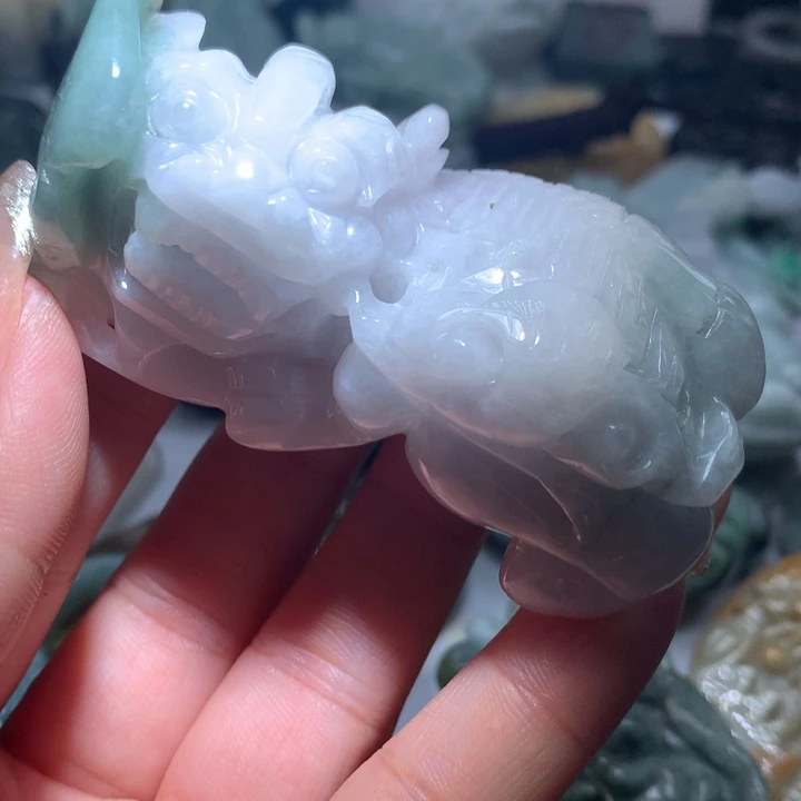 翡翠未镶嵌颈饰保真天然A货翡翠