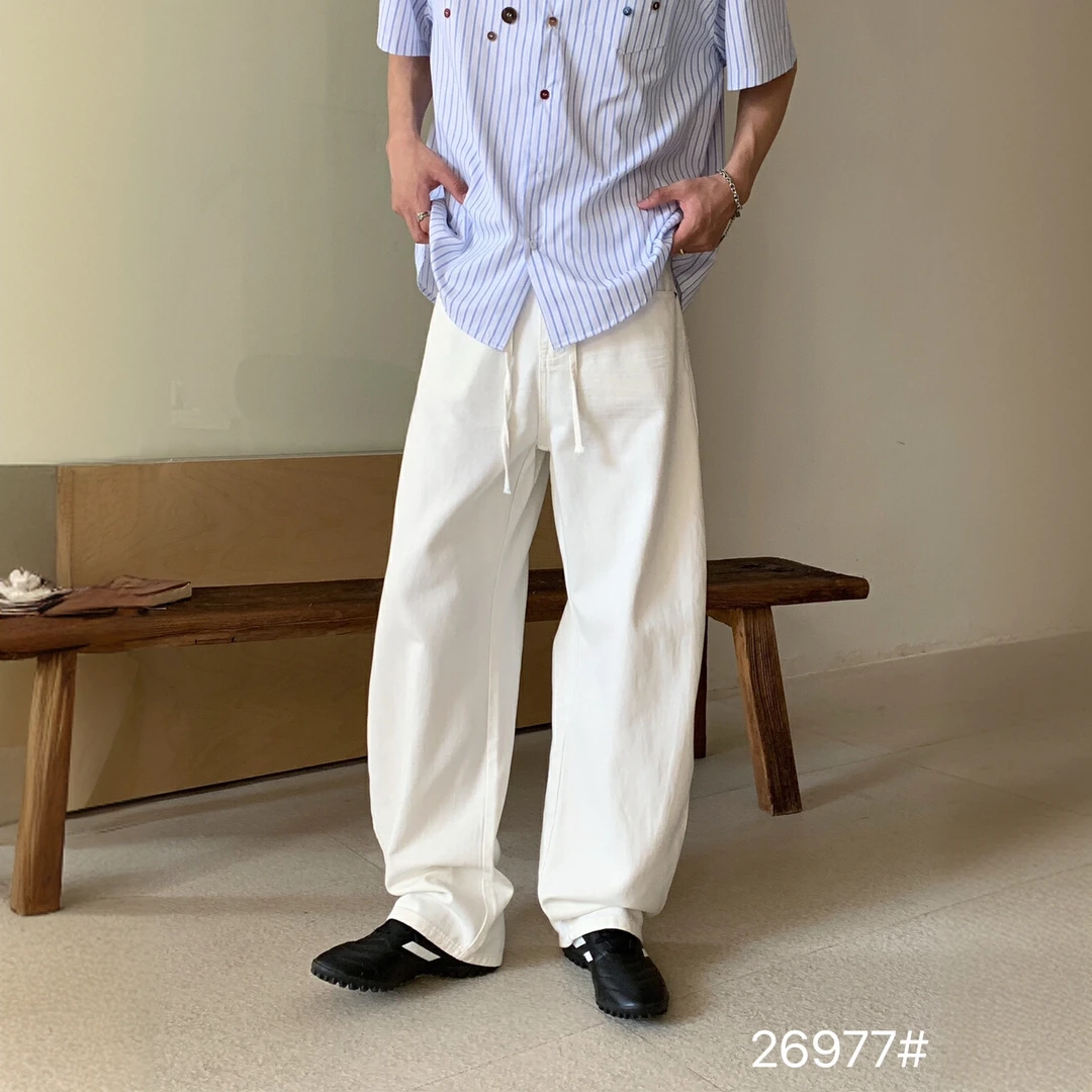 酷理KULLI通用长裤直筒潮牛仔裤港风复古日系直筒裤夏季薄款
