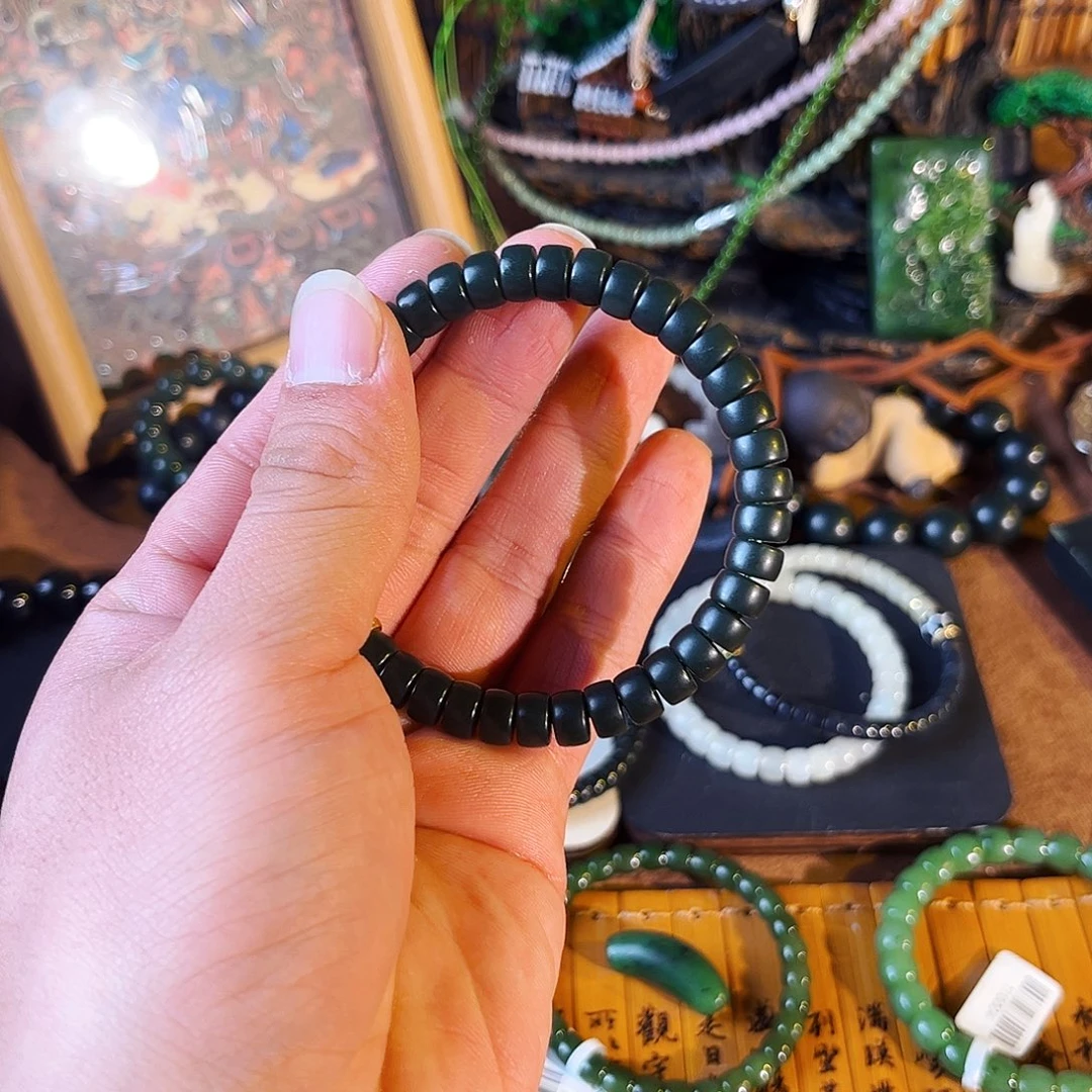 杂***谈和田玉未镶嵌手链