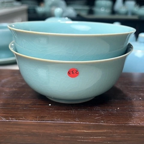 汝瓷开片微瑕碗福利