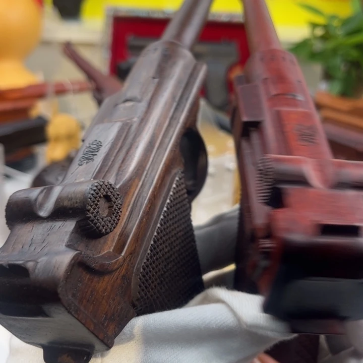 香榧木犀牛角紫檀，黑檀鲁格微瑕品