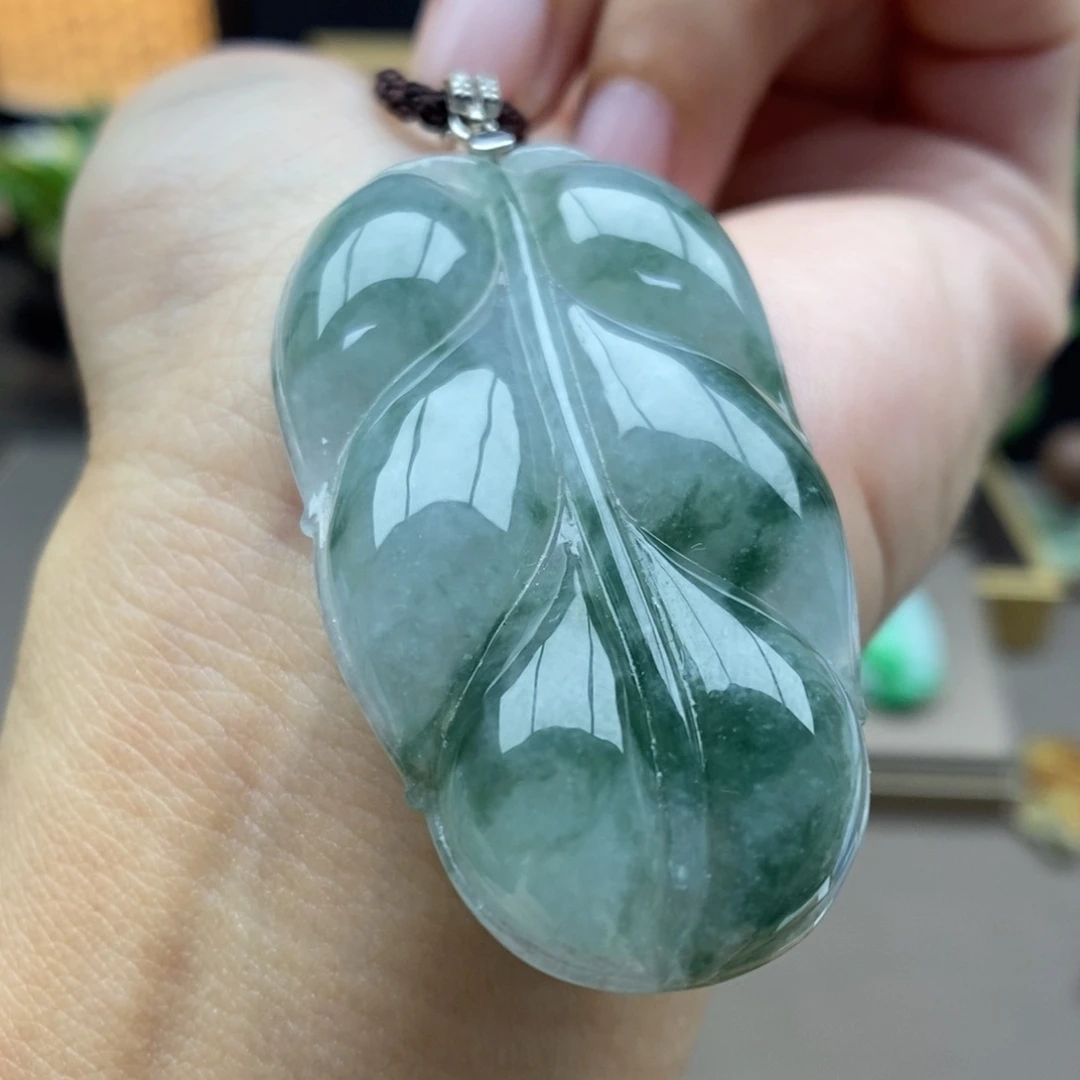 翡翠银S925镶嵌颈饰吊坠8