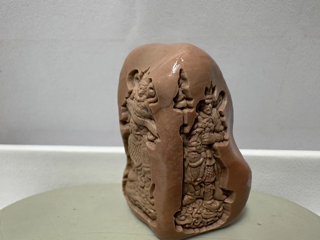 奇石雕刻奇石摆件手把件松花石老油皮彩玉