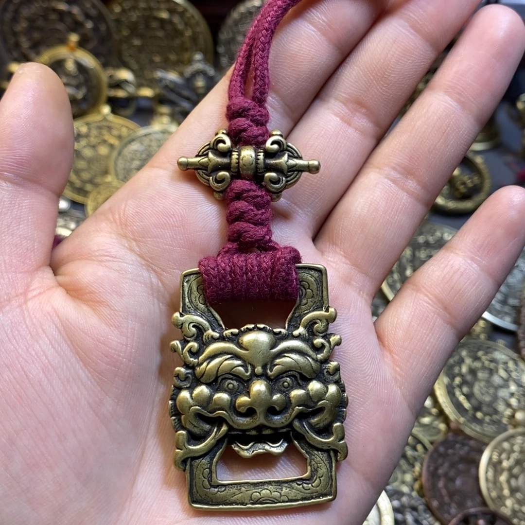 藏式经书扣搭配挂件