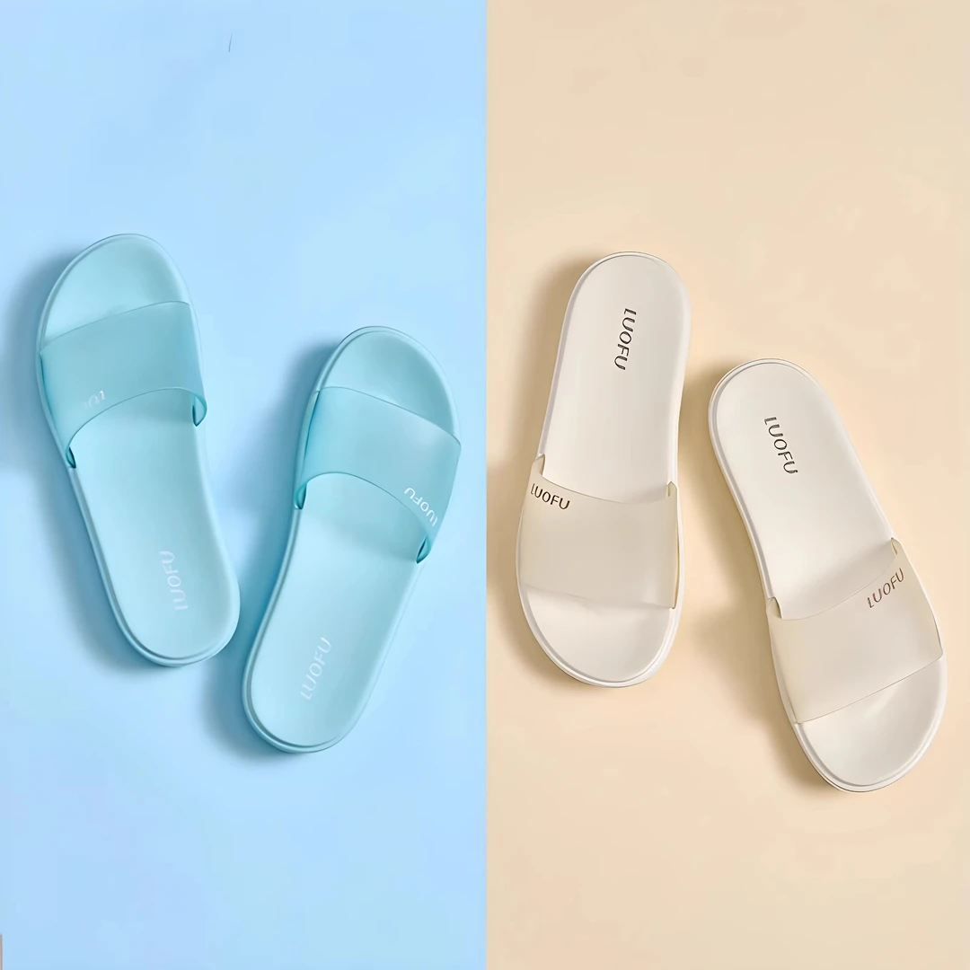 LUOFU罗敷拖鞋女夏家用居家时尚百搭浴室洗澡防滑女士不臭脚凉拖