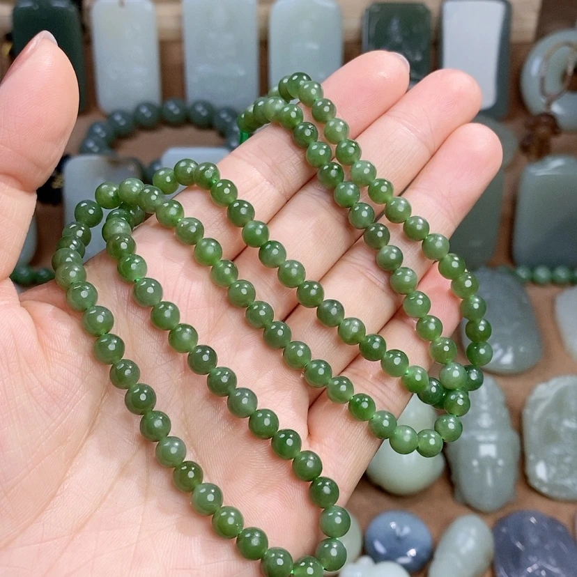 【闪购商品】项链未镶嵌和田玉（碧玉）