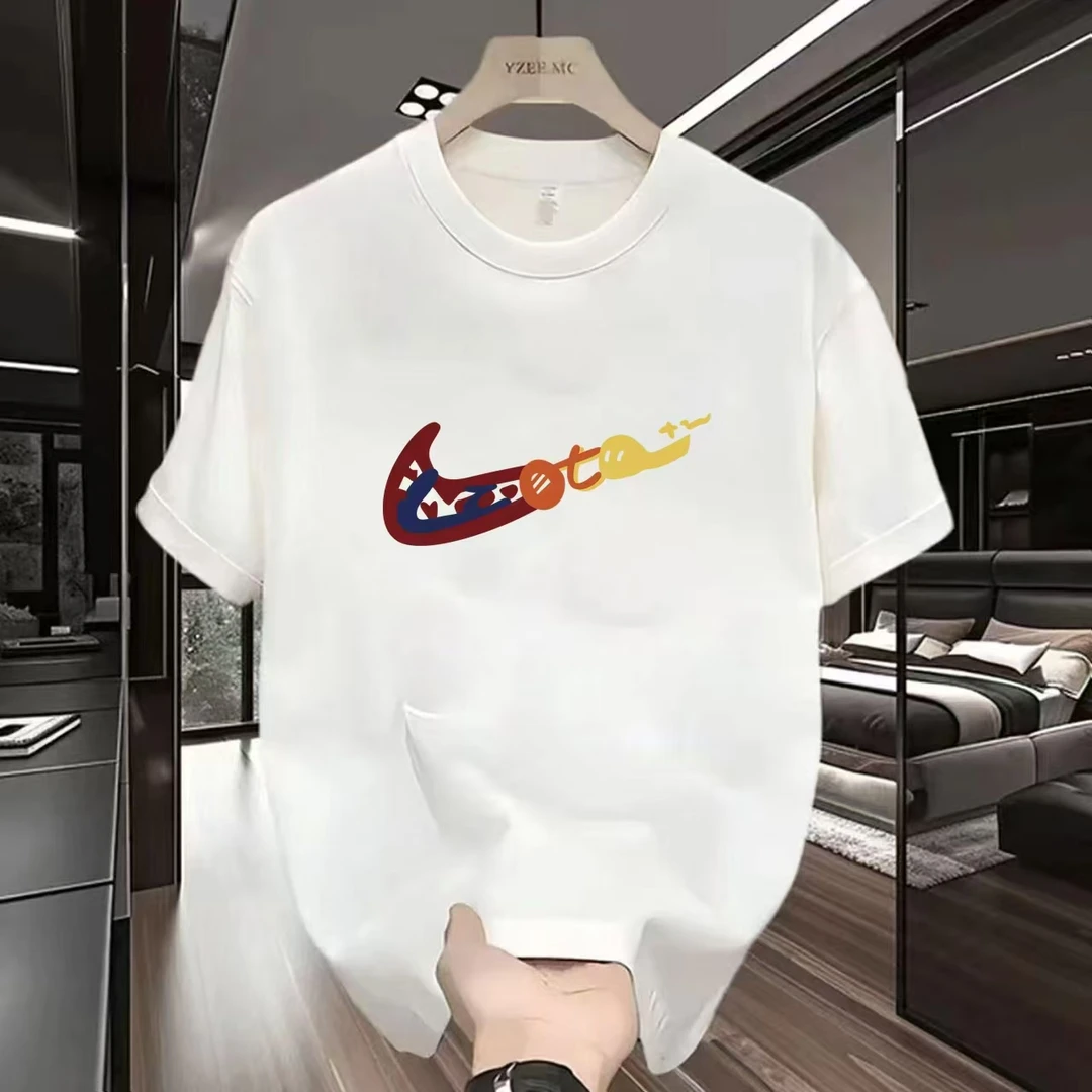 【一折粉丝福利】夏季潮牌男女同款百搭圆领T恤