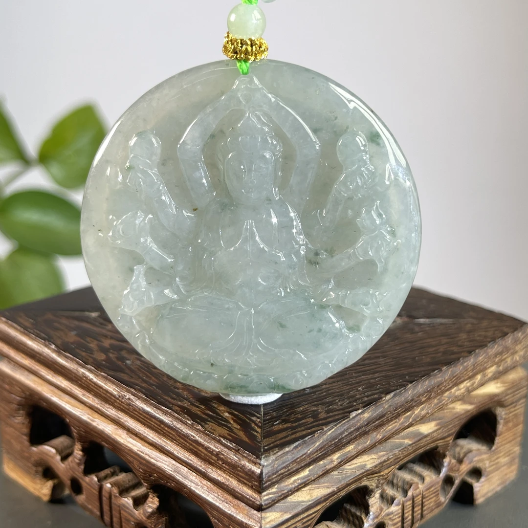 JGW18-67  天然缅甸A货翡翠  千手观音