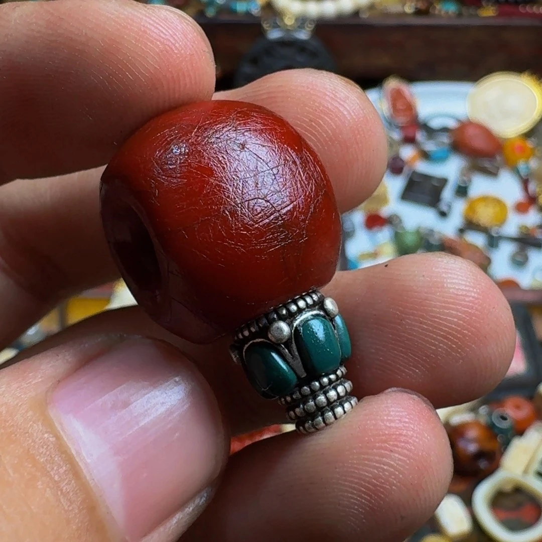 你***谁玻璃颈饰藏传琉璃小元素