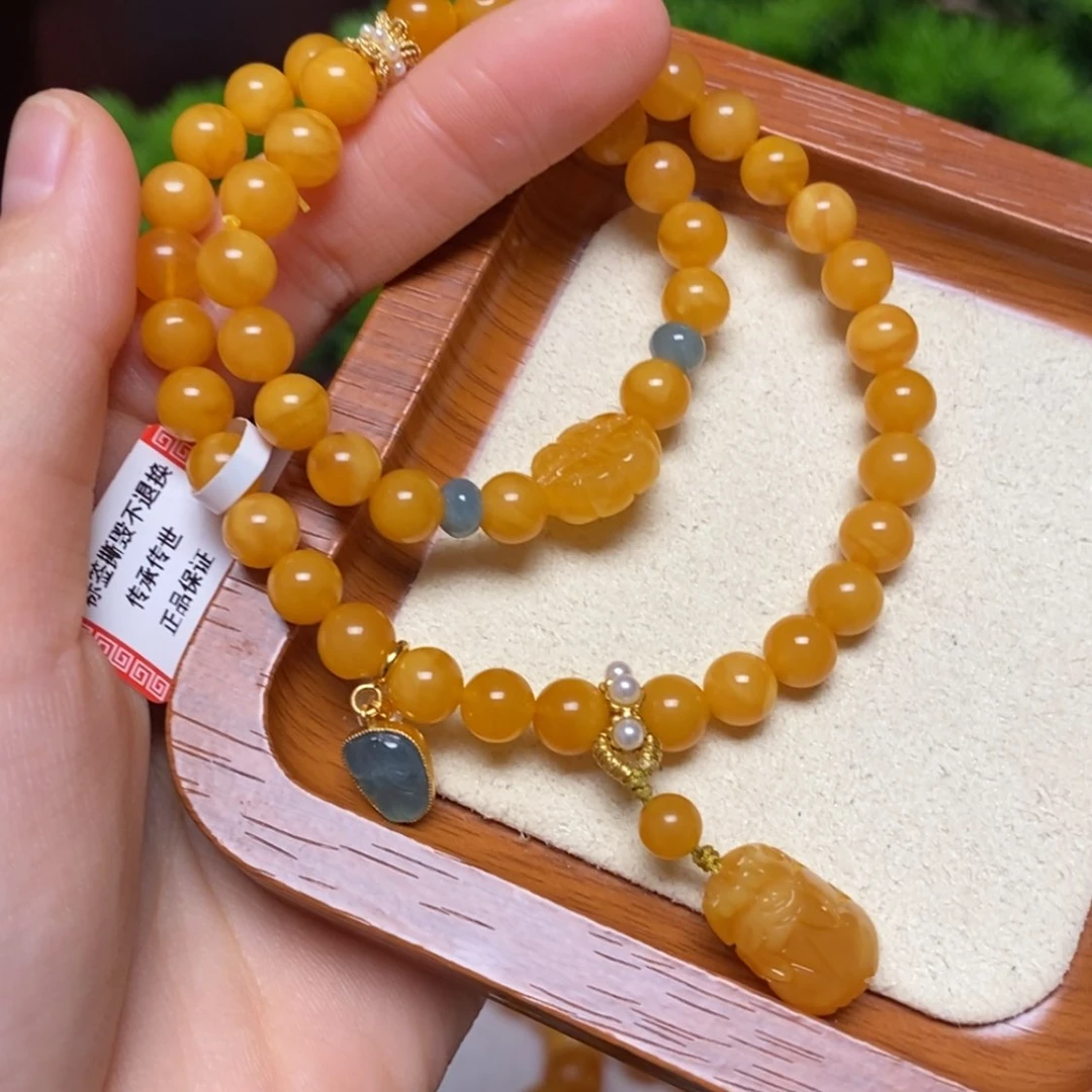 【闪购商品】未镶嵌蜜蜡手链手串