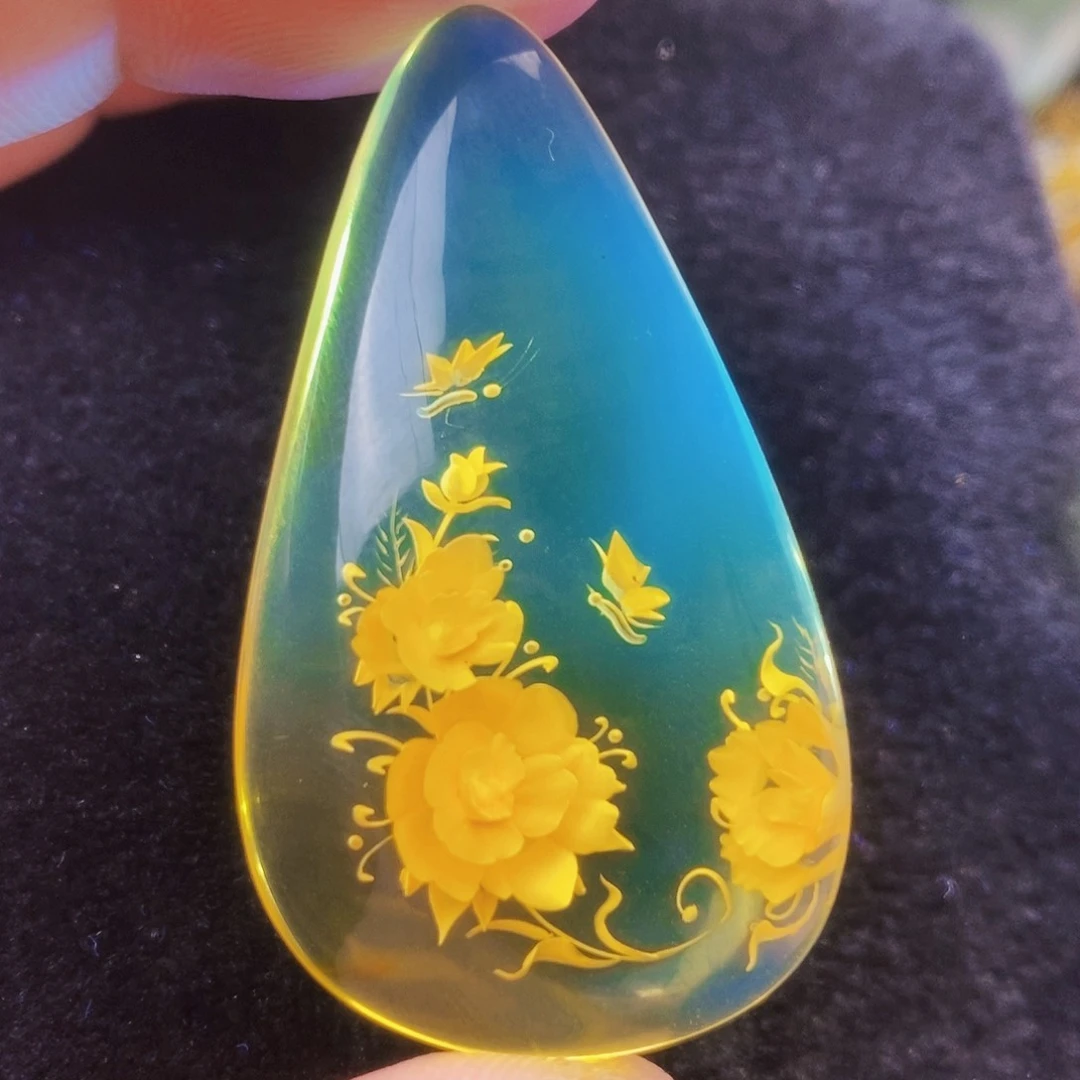 【闪购商品】金珀吊坠(不含链)未镶嵌