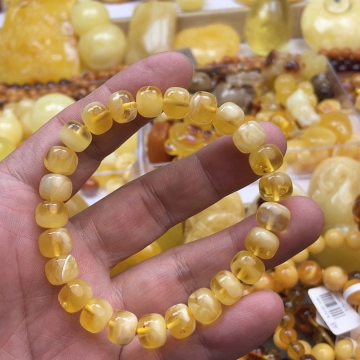 蜜蜡珠宝奇石未镶嵌手串